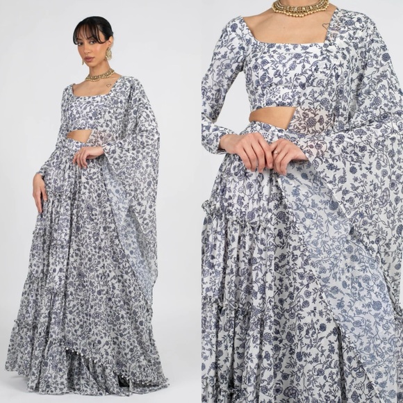 Indian Lehenga Choli Set (Dupatta) - Picture 2 of 3